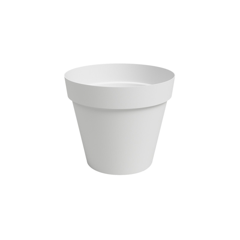 Pot Agape, coloris blanc - D. 16cm