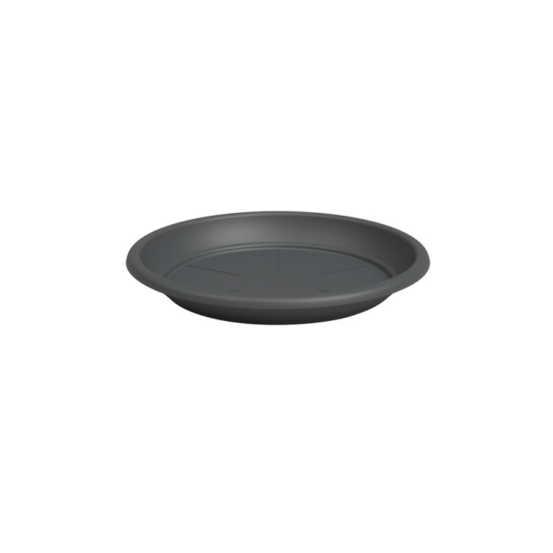Soucoupe ronde, coloris anthracite - D. 40cm