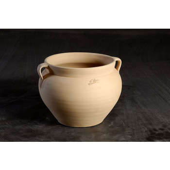 Boule avec 2 anses en terre cuite Ø 23 x H. 21cm