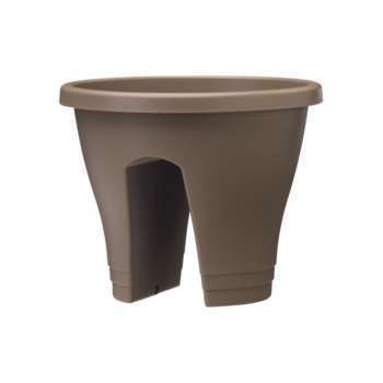 Pot pour balcon: taupe d.30cm