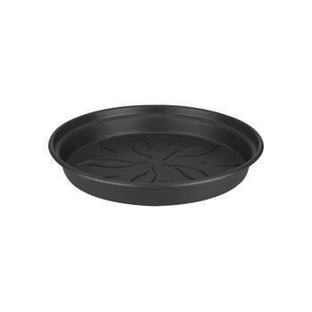 Soucoupe Green Basics ronde en plastique noir - D.