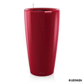 Pot Rondo en polypropylène, rouge Ø 32 x H. 56 cm