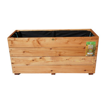 Bac rectangle City, en mélèze huilé certifié FSC®