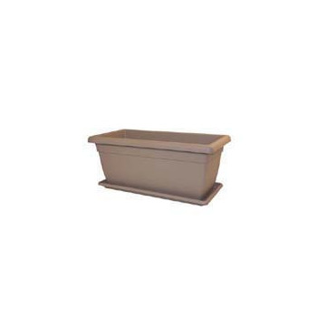 Jardinière sylvia en plastique injecté taupe - 60x