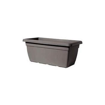 Jardinière sylvia en plastique injecté gris anthra