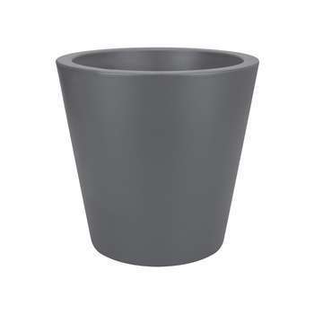 Pot rotomoulé Pure Straight round, anthracite Ø 34