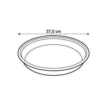 Soucoupe ronde en plastique injecté, transparente
