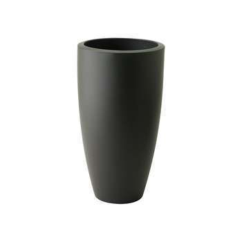 Pot Pure Soft High rond en plastique anthracite -