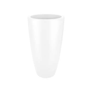 Pot Pure Soft Round High en plastique rotomoulé bl