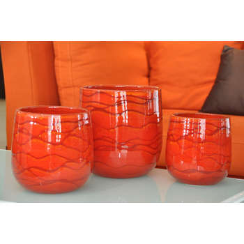 Pot d'intérieur Saintropp, coloris soleil couchant