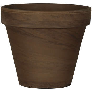 Pot horticole en terre cuite, basalt Ø 22 x H. 19,