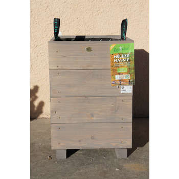 Bac City : mélèze gris 36x36cm