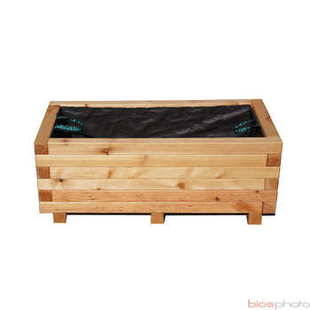 Bac en mélèze huilé L. 80 x 40 x H. 30cm