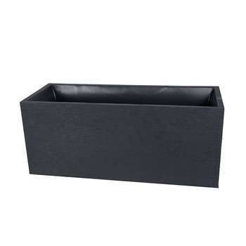 Jardinière graphit en plastique gris anthracite -