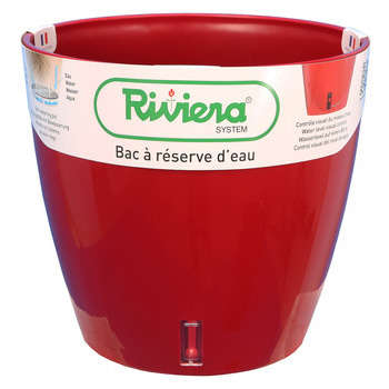 Pot Eva New en polypropylène,rouge : D.25,5cm