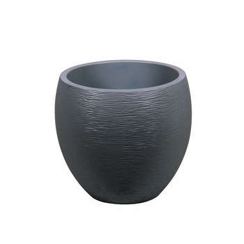 Pot Egg Graphit : anthracite, d.50xh.45cm