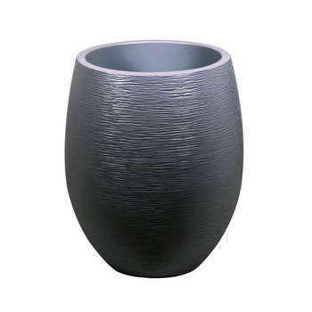 Pot Egg Graphit : anthracite, d.50xh.60cm