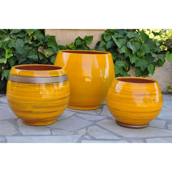 Pot d'intérieur Bahia, coloris Ibiza Sunshine Ø 35