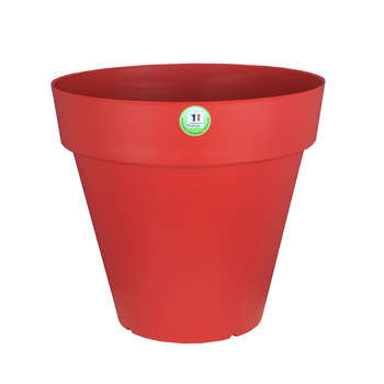 Bac Soleilla rond, D 40 cm coloris rouge