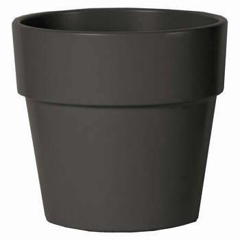 Pot Calima : céramique, anthracite, D19xH18cm