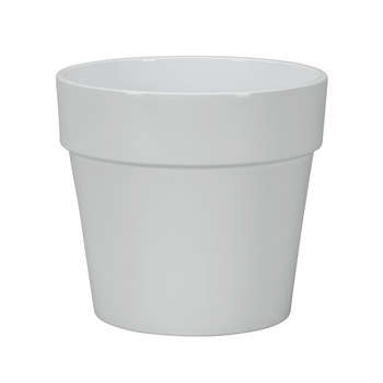 Pot Calima : céramique, blanc, D31xH27cm