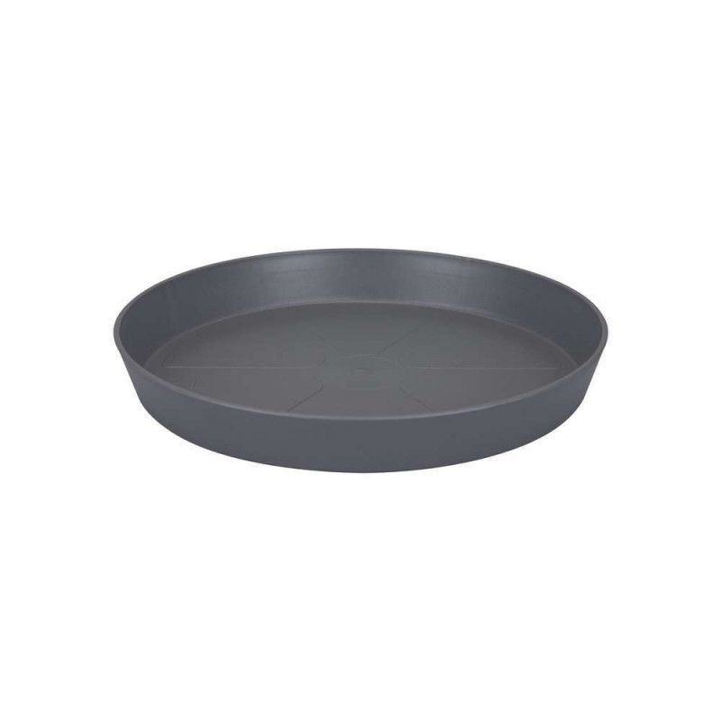 Soucoupe Loft Urban ronde en plastique anthracite