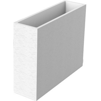 Jardinière loft xl en plastique blanc cérusé - 99,