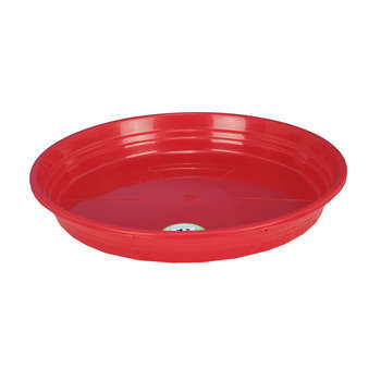 Soucoupe ronde D.17 cm coloris rouge