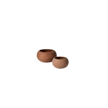 Pot boule en terre cuite L. 15 x H. 13cm