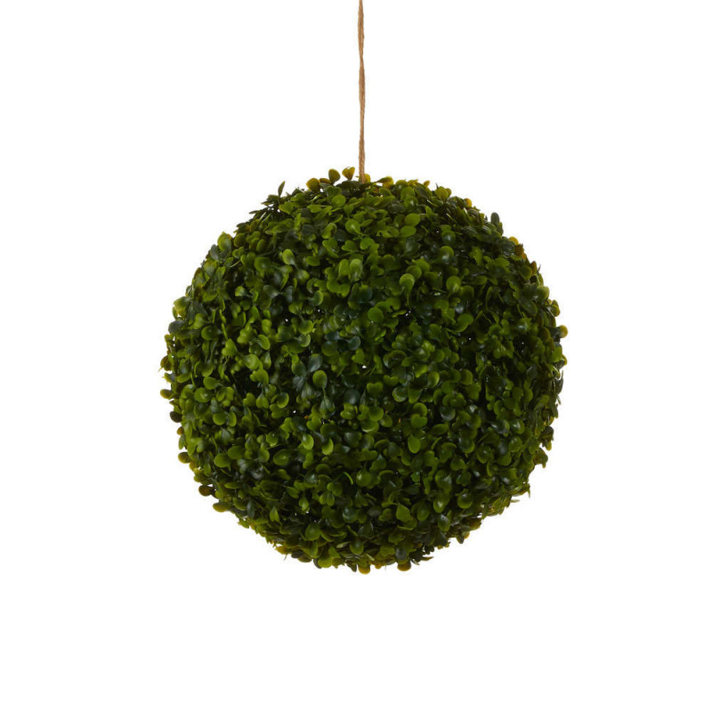 Boule de buis artificielle, coloris vert - D. 28cm