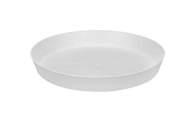 Soucoupe Loft Urban ronde en plastique blanc - D.