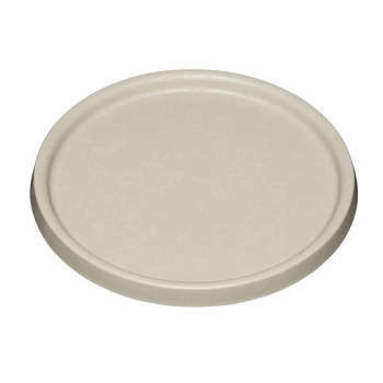 Soucoupe Élément ronde en plastique beige calcaire