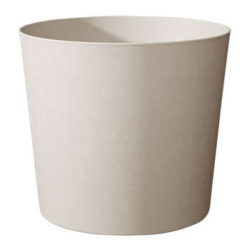 Pot conique Element, coloris calcaire - D. 25cm
