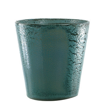 Pot Sydney: terre cuite, Blue Wave, d.25cm