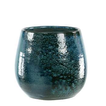 Pot d'intérieur Cancale Blue Wave D. 25 x H. 27 cm