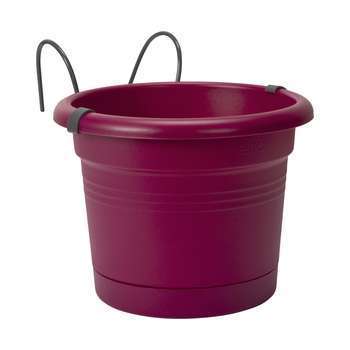 Pot Green Basics en polypropylène cerise - 19,5x26