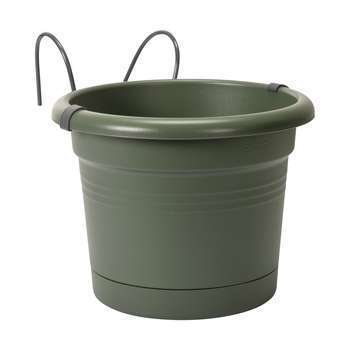 Pot Green Basics en polypropylène vert - 19,5x26,8