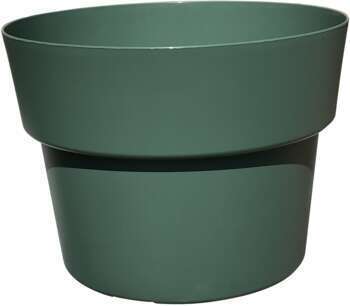 Pot : vert, h.12xd.17cm