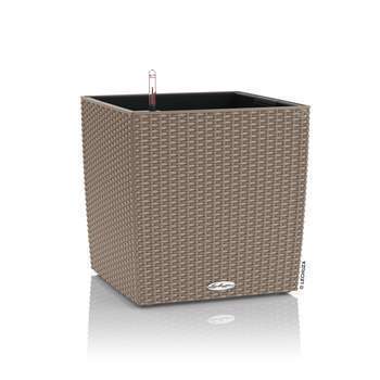 Pot Cube Cottage 40 - kit complet, brun sable