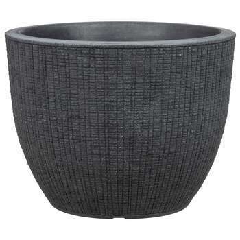 Pot Barcéo stony black - Ø30 cm