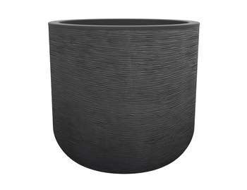 Pot GraphitUp rond en polypropylène gris - D. 38,