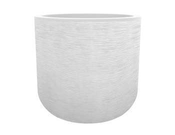 Pot GraphitUp rond en polypropylène blanc - D. 38
