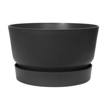 Coupe Greenville ronde en plastique noire - D. 32,