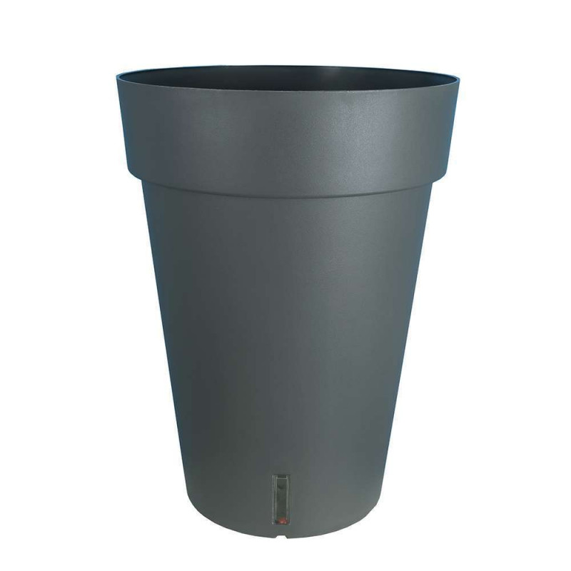 Pot Loft à réserve d'eau, 100% recyclable gris - D