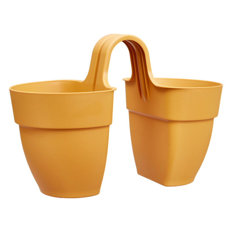 Jardinière Vibia Campana Flower 21 cm jaune - H. 2