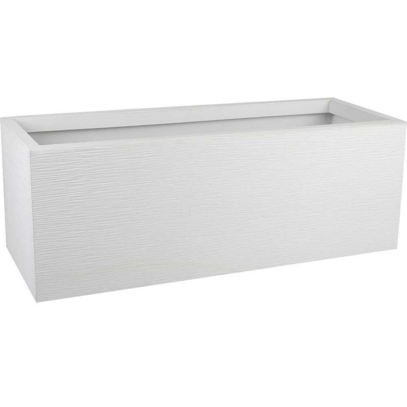 Jardinière Graphit Up blanc cérusé - D. 79,5x29,5x