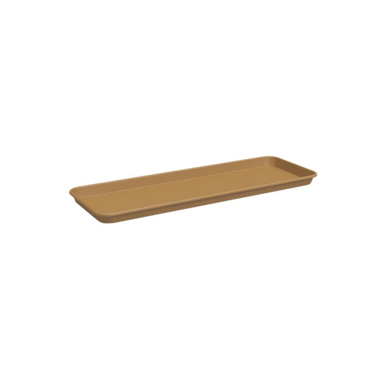 Soucoupe rectangle Agape, coloris jaune miel - L.