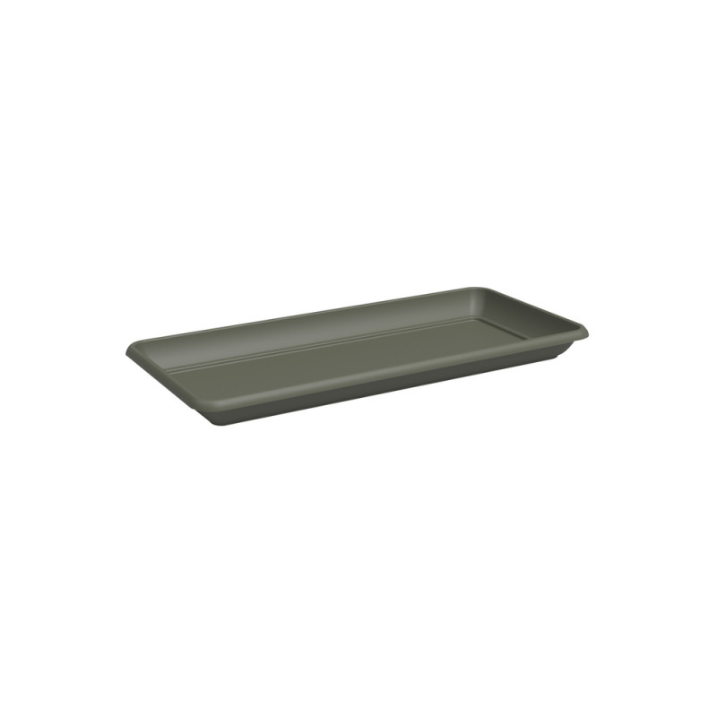 Soucoupe rectangle Althéa, coloris vert sec - L. 6