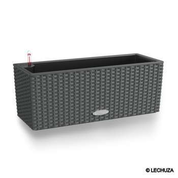 Jardinière balconera cottage en plastique granit -