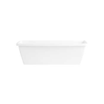 Jardinière barcelona en plastique blanc - 50x19,5x